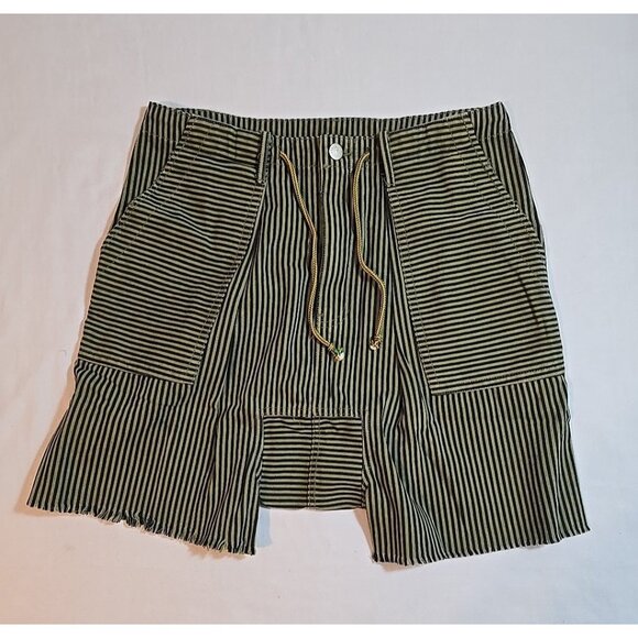 Jaded Gypsy Olivia Striped Shorts Size S/M Pockets Draw String Beach New - Picture 1 of 16